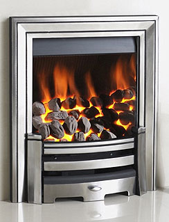 crystal gas fire