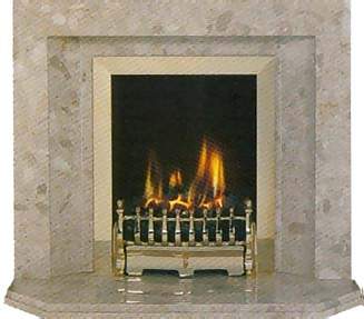 Marble HoIe in Wall fireplace designs inc Hot 4kw Crystal gas fire & fitting