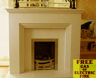 The Stepp marble fireplace