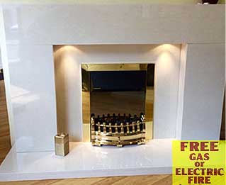 The Strata marble fireplace  Liverpool