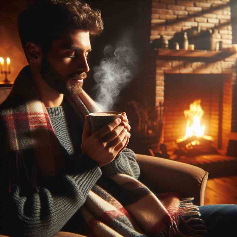 Family enjoying their fireplace