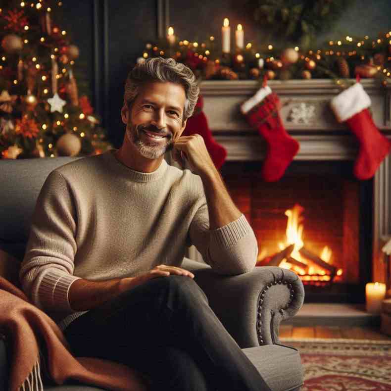 Family enjoying their fireplace